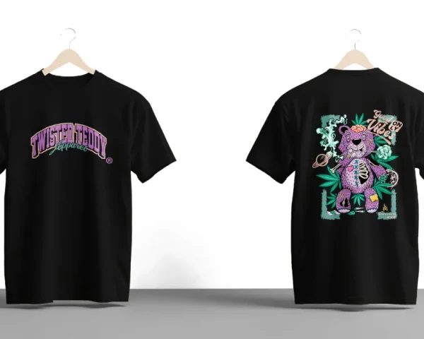 Cosmic Kush Teddy Graphic T Shirt