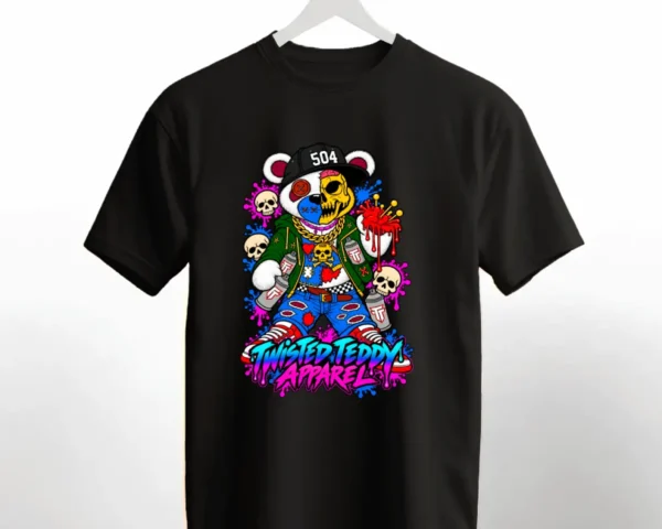 Dead Society Graphic T Shirt in with teddy bear artwork